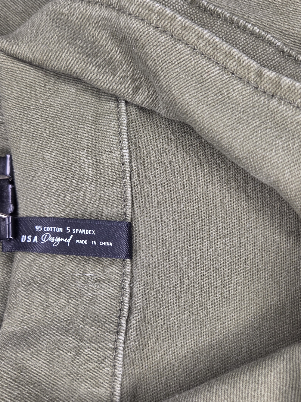 Two Fly Olive Green Short-Sleeve Utility Romper Shorts Size Medium - Picture 9 of 9